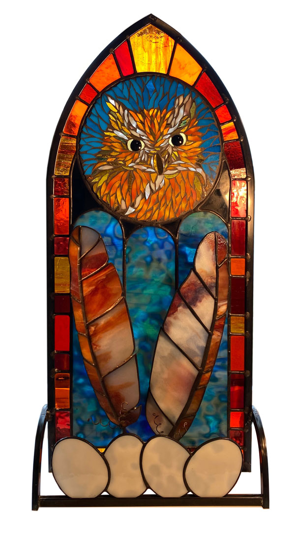 red morph Screech Owl